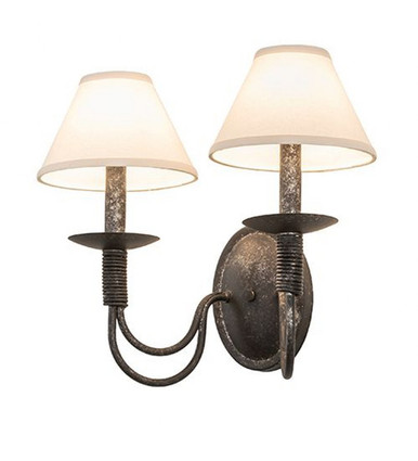 Bell 2 Light Wall Sconce 14.5 x 16 Inches by Meyda Tiffany - 119083