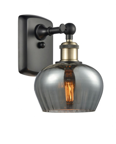 Fenton 1 Light Wall Sconce 8.5 Inch Tall and 6.5 Inch Wide by Innovations - 516-1W-BAB-G93