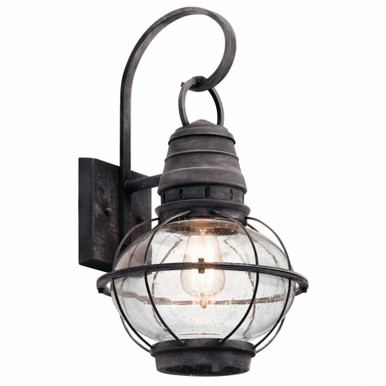 Bridge Point 1 Light Outdoor Wall Lantern by Kichler - 49629wzc
