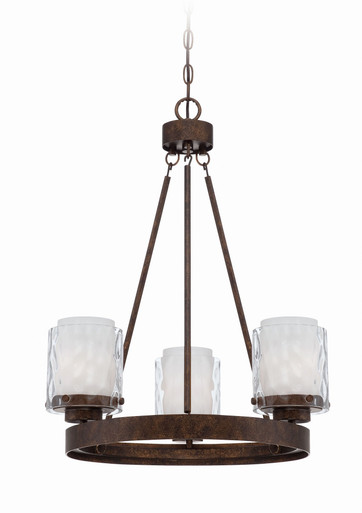 Kenswick 3 Light Chandelier by Craftmade - 35423-PR