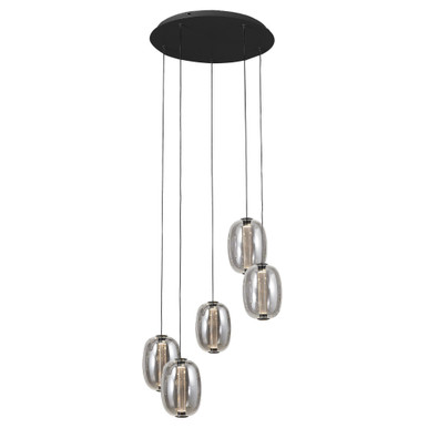 Vega 25W 5 LED Chandelier 120 Inch Tall and 17.71 Inch Wide by Artcraft - AC6955SM