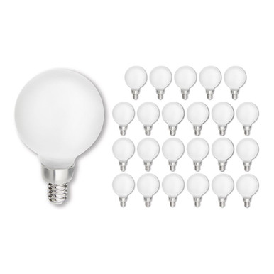 LumiGlo 2W LED E12 G16 Base Replacement Bulb (24 Pack) by Hinkley - E12G162273MW-24
