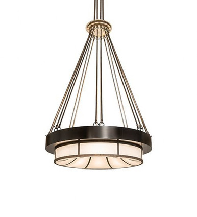 Cilindro Ventura 88W 8 LED Pendant 144 x 42 Inches by Meyda Tiffany - 258514