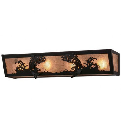 Leaping Trout 4 Light Bath Vanity 4.5 x 24 Inches by Meyda Tiffany - 158827