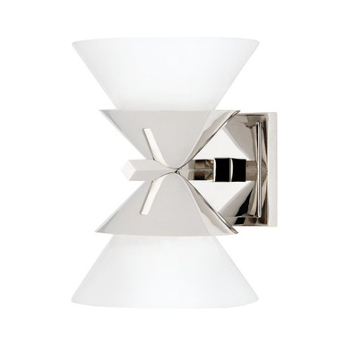 Stillwell 2 Light Wall Sconce 11 x 7.5 Inch  by Hudson Valley - 6402-PN