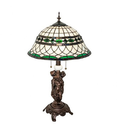 Tiffany Roman  2 Light Table Lamp 28 Inch H and 16 Inch W by Meyda Tiffany - 253641