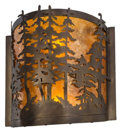 Tall Pines 2 Light Wall Sconce 12.5 x 12 Inches by Meyda Tiffany - 153975