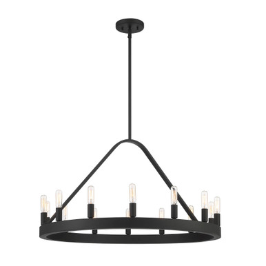 Carousel 14 Light Large Chandelier by Designers Fountain - D254C-14CH-BK