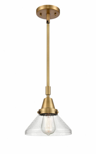 Halophane 1 Light Mini Pendant 9.13 Inch and 8.5 Inch Wide by Innovations - 447-1S-BB-G4474