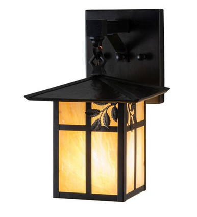 Seneca Sprig 1 Light Hanging Wall Sconce 11.25 x 7 Inches by Meyda Tiffany - 235887