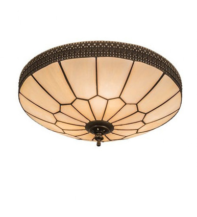 Vincent Honeycomb 3 Light Flush Mount 10.5 x 15 In by Meyda Tiffany - 197707