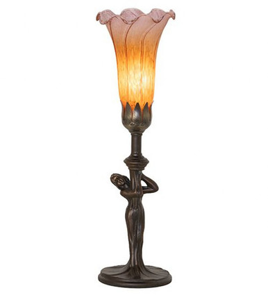 Pond Lily 1 Light Accent Lamp 15 In H and 4 In W by Meyda Tiffany 259389 - 259389