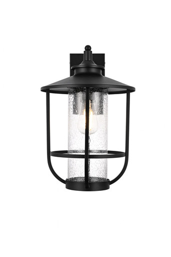 Janney 1 Light Outdoor Wall Mount 17 Inch Tall and 11 Inch Wide by Elegant - OD314W17BK