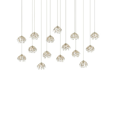 Crystal Bud 15 Light Oversized Pendant by Currey Company - 9000-0671