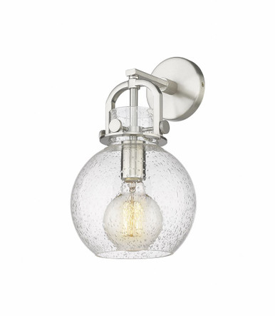 Newton Sphere 1 Light Glass Wall Sconce by Innovations - 410-1W-SN-G410-8SDY
