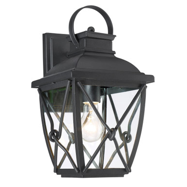 Belmont 1 Light Outdoor Wall Lantern by Designers Fountain - 34831-bk