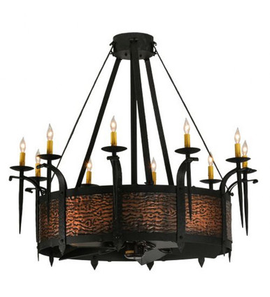 Costello 10 Light Fandelier 39.25 In H and 43 In W by Meyda Tiffany - 144385
