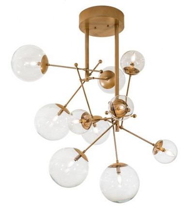 Bola 10 Light Chandelier 42 Inches Tall and 40 Inches Wide by Meyda Tiffany - 210833