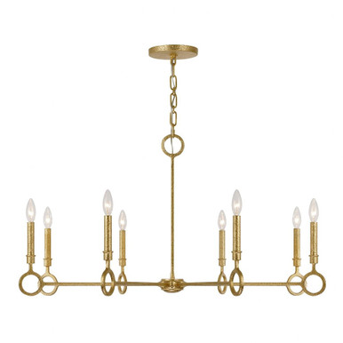 Noah 8 Light Chandelier 21 Inch Tall and 40 Inch Wide by Savoy House - 1-6847-8-93