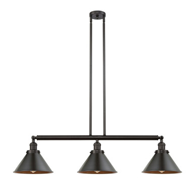 Briarcliff 3 Light Stem Adjustable Island 8X42.5 Inch Wide by Innovations - 213-M10