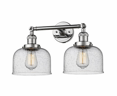 Bell 2 Light Adjustable Bath Vanity 12 Inch and 19 Inch Wide by Innovations - 208-PC-G74