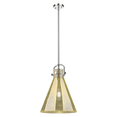 Newton Cone 1 Light Pendant 15 Inch Tall and 14 Inch Wide by Innovations - 410-1SL-PN-G411-14ME