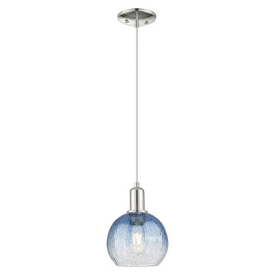 Brookhaven Globe 1 Light Cord Hung Mini Pendant 11.83X8 by Innovations - 716-1P-PN-G483-8SB