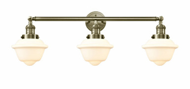Oxford 3 Light Bath Vanity 10 Inch Tall and 34 Inch Wide by Innovations - 205-AB-G531