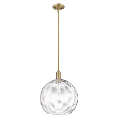 Athens Water Glass 1 Light Stem Hung Mini Pendant 15.75 Inch by Innovations - 716-1S-G1215-14