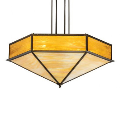 Hexagon 6 Light Inverted Pendant 76 x 51 Inches by Meyda Tiffany - 29140
