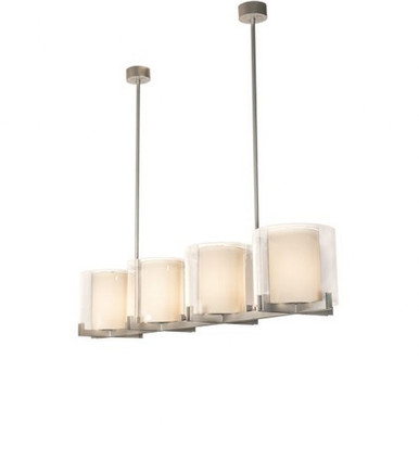 Crawford 4 Light Oblong Pendant 75.25 x 20 Inches by Meyda Tiffany - 228896