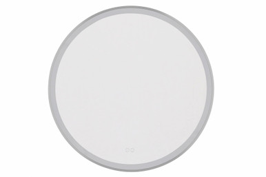 Ross 35W 1 LED Framed Round Front Lit Mirror 32 Inch Length by Craftmade - MIR3201CL