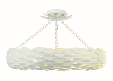 Broche Six Light 24 Inch Wide Flush Mount by Crystorama - 536_CEILING