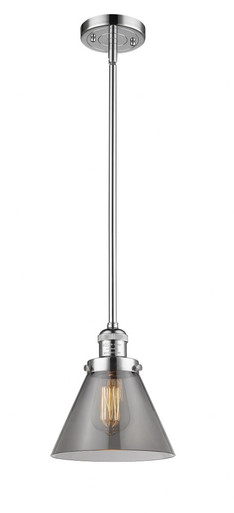 Cone 1 Light Stem Hung Mini Pendant 10 Inch and 8 Inch Wide by Innovations - 201S-PC-G43