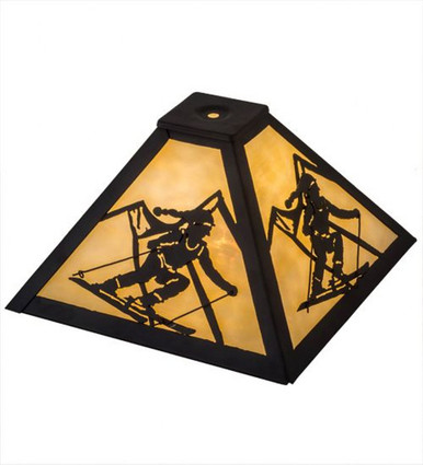 Alpine - Glass Shade-6.5 Inches Tall and 16 Inches Wide by Meyda Tiffany - 181466