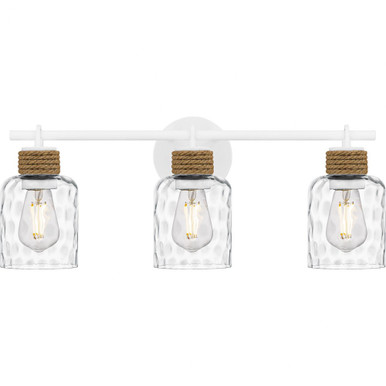 Baltic 3 Light Bath Vanity 9.25 Inch Tall and 24 Inch Wide by Quoizel - BTC8624W
