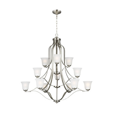 Emmons 12 Light Oversized Chandelier by Generation Lighting - 3139012