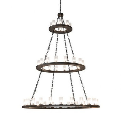 Loxley 336W 48 LED 3 Tier Chandelier 100 x 72 Inches Wide by Meyda Tiffany - 267293