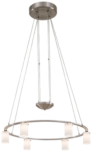 Counter Weights 6 Light Medium Chandelier by George Kovacs - P8025-084