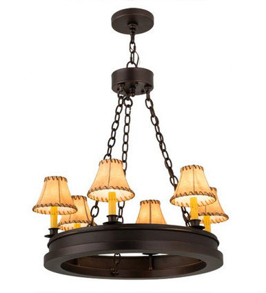 Sullivan Ranch 6 Light Chandelier 34 x 28 Inches Wide by Meyda Tiffany - 172656