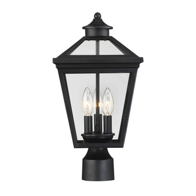 Ellijay 3 Light Outdoor Post Lantern 17.5 inches tall by 9 by Savoy House - 5-147