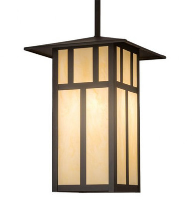 Seneca Double Bar Mission 3 Light Pendant 52 x 24 Inches by Meyda Tiffany - 195559