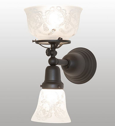 Revival Gas & Electric 2 Light Wall Sconce 13 x 7 Inches by Meyda Tiffany - 268308