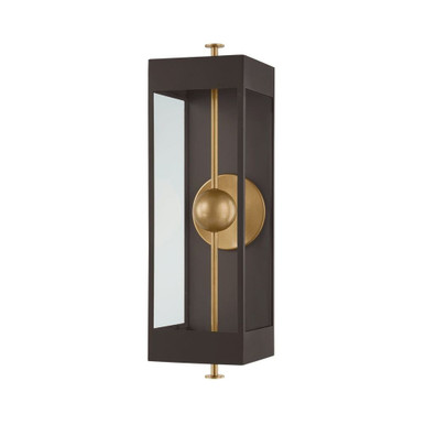 Garvey 8W 1 LED Wall Sconce 27 Inch Tall and 8 Inch Wide by Troy - B4927-TBZ/PBR