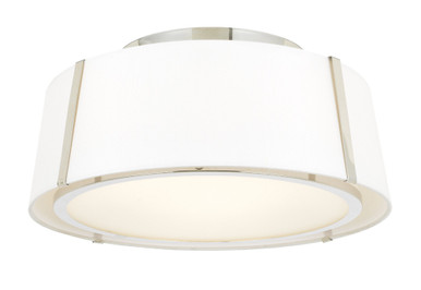 Fulton 3 Light 18 Inch Wide Flush Mount by Crystorama - FUL-905