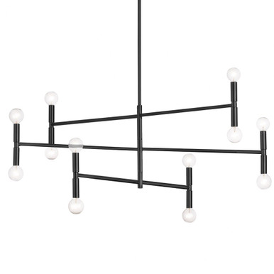 Ava 12 Light Oversized 3 Tier Chandelier by Dainolite - AVA-4012C