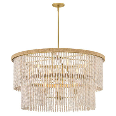 Indra 5W 9 LED Drum Chandelier 21.5 Inch Tall and 38 Inch Wide by Hinkley - 48606LCB