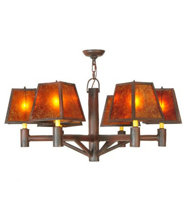 Rocky Mountain 6 Light Chandelier 22.5 x 40 Inches Wide by Meyda Tiffany - 130500