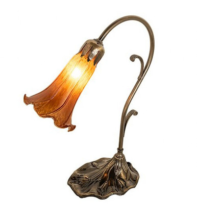 Pond Lily 1 Light Accent Lamp 15 In H and 7 In W by Meyda Tiffany 17031 - 17031