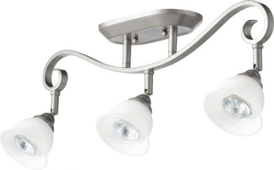 3 Light 3.75 Inch Wide Flush Mount by Quorum - 3853-3-64